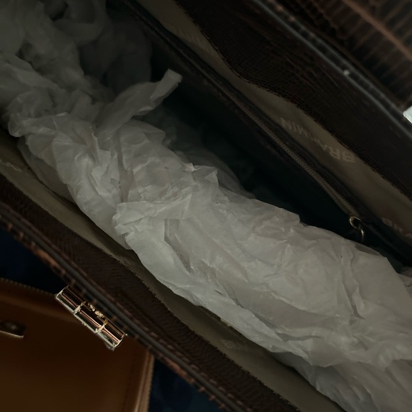 NEW 2-PIECE Brahmin Fallon Feline Bag with Suri Saddle Heroica wallet - Picture 9 of 12